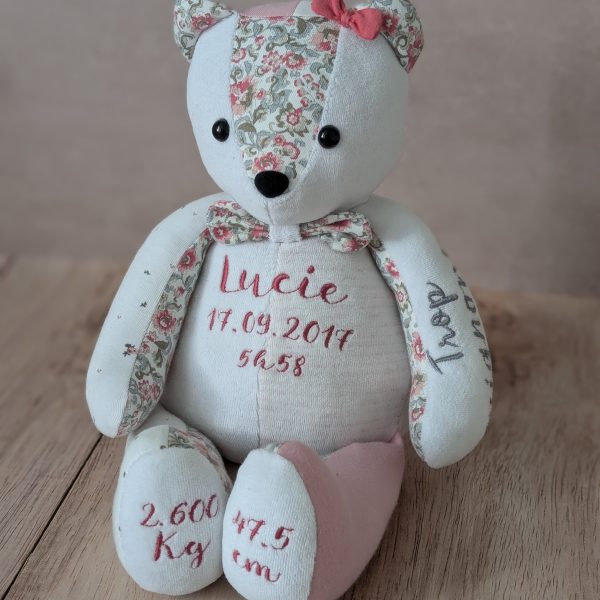 Ourson souvenir les Petits Coeurs